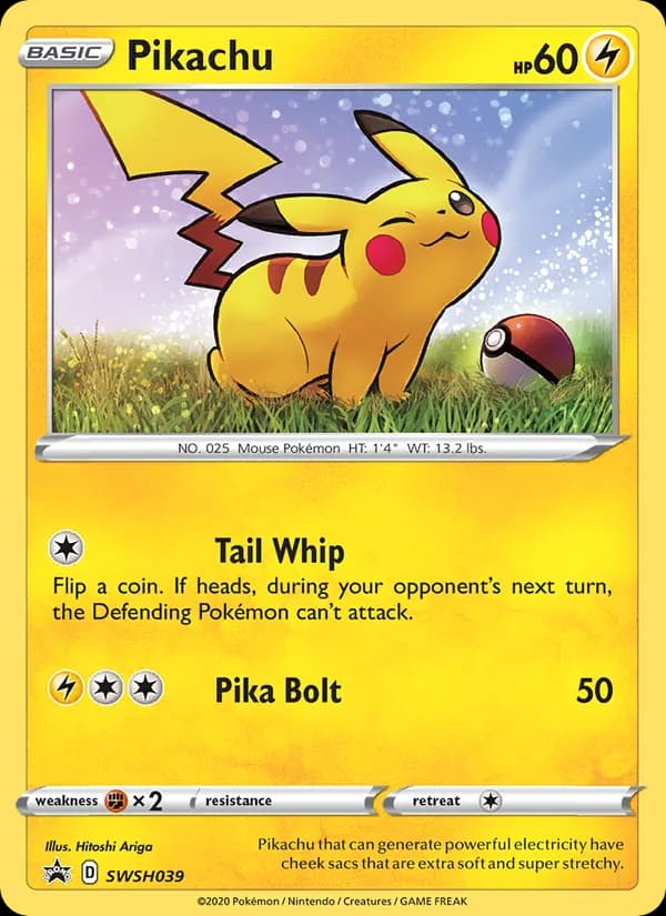 Pikachu — изображение карты