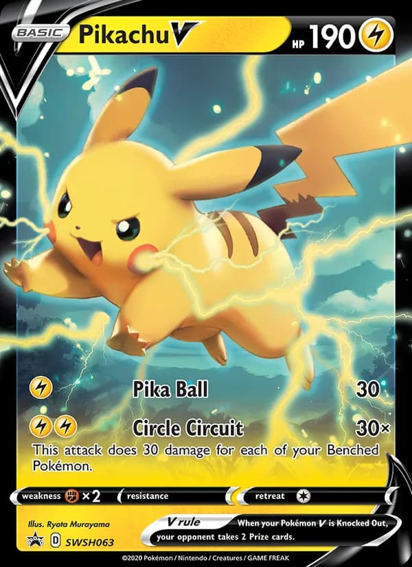 Pikachu V — изображение карты