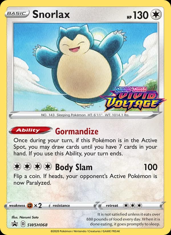 Snorlax — изображение карты
