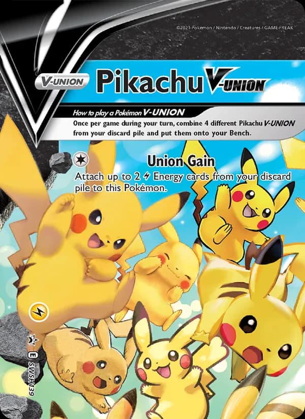 Pikachu V-UNION — изображение карты