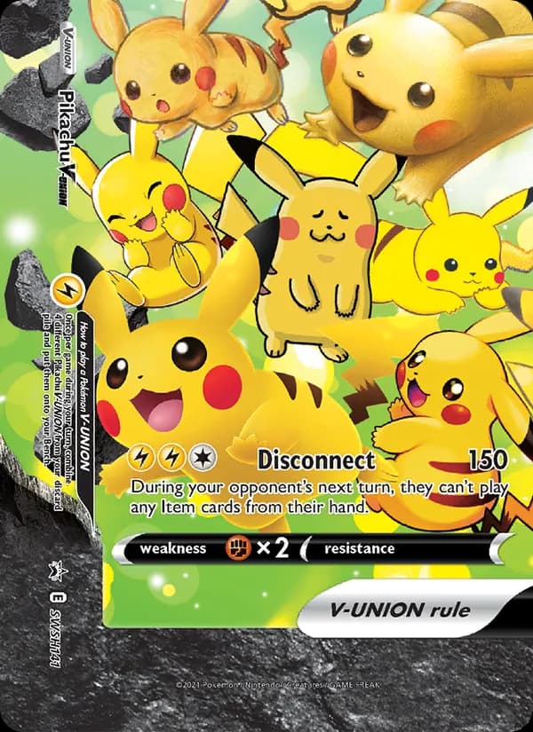 Pikachu V-UNION — изображение карты