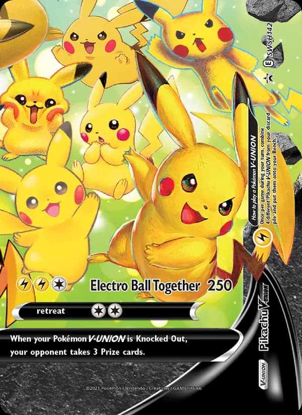 Pikachu V-UNION — изображение карты
