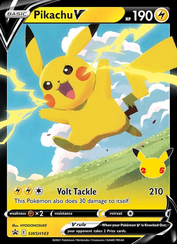 Pikachu V — изображение карты