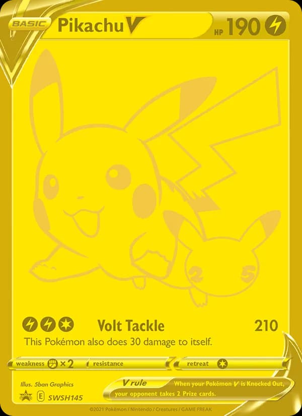 Pikachu V — изображение карты