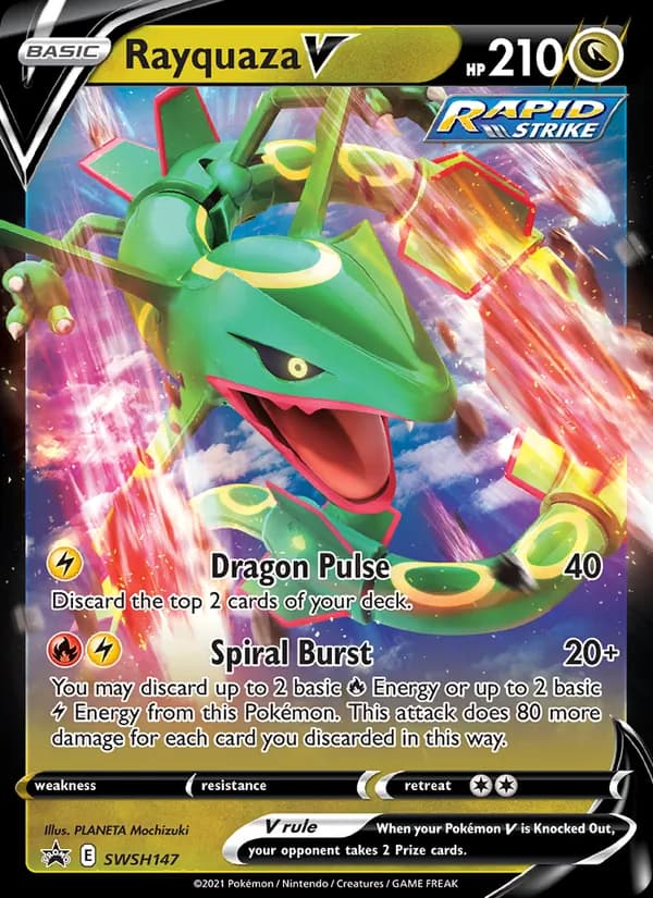 Rayquaza V — изображение карты