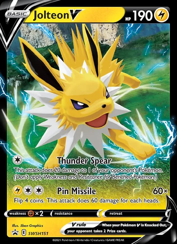 Jolteon V — изображение карты