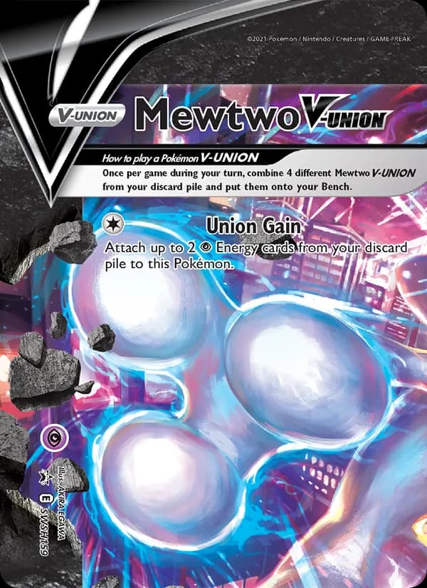 Mewtwo V-UNION — изображение карты