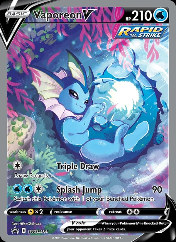 Vaporeon V — изображение карты