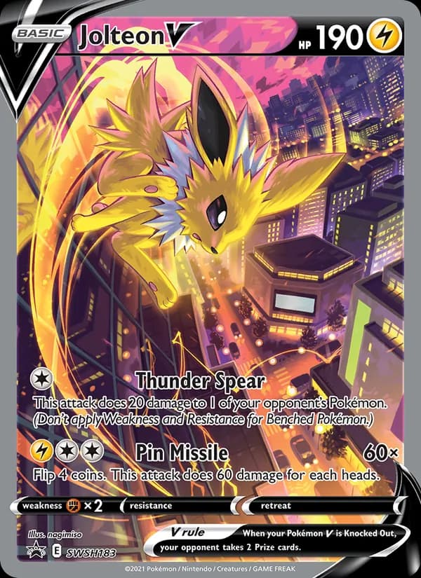 Jolteon V — изображение карты
