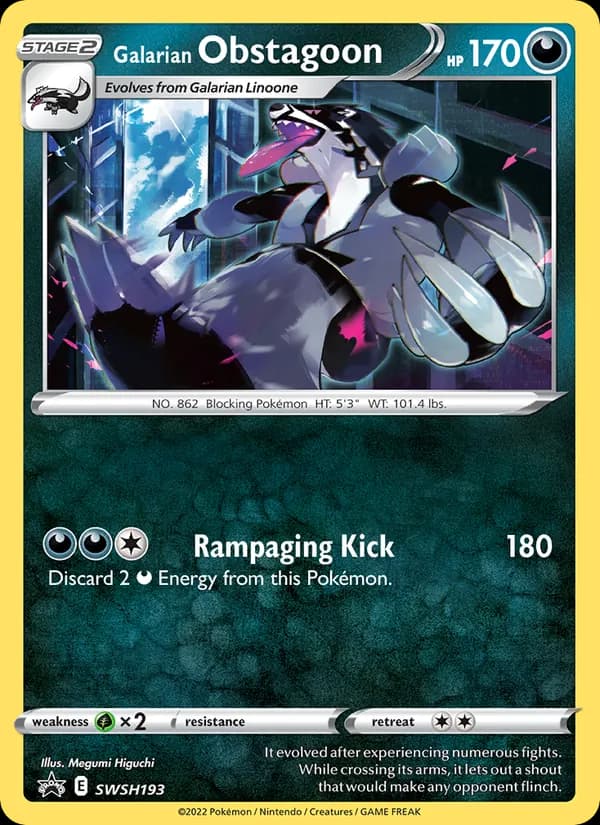 Galarian Obstagoon — изображение карты