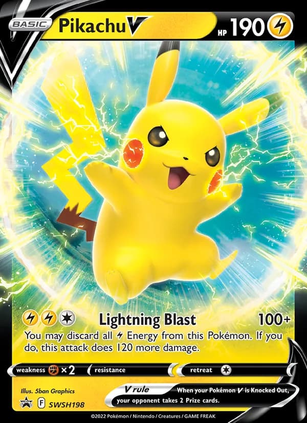 Pikachu V — изображение карты