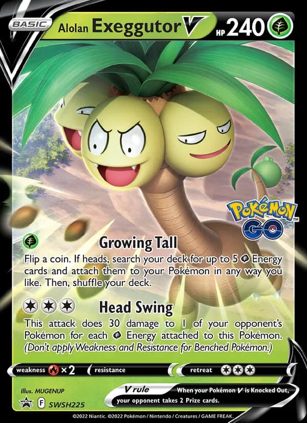 Alolan Exeggutor V — изображение карты