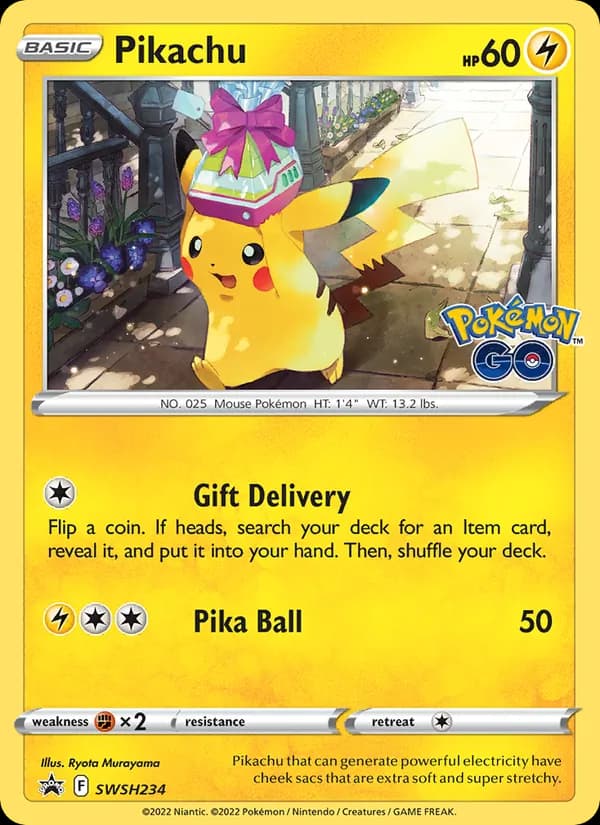 Pikachu — изображение карты