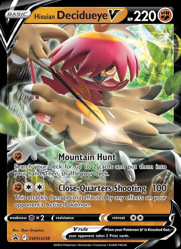 Hisuian Decidueye V — изображение карты