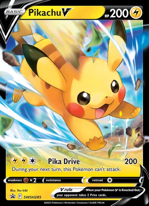 Pikachu V — изображение карты