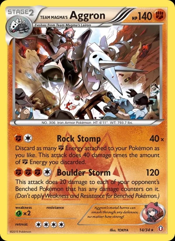 Team Magma's Aggron — изображение карты