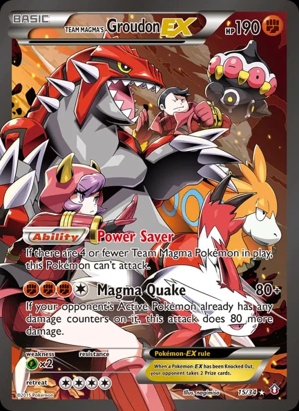 Team Magma's Groudon EX — изображение карты