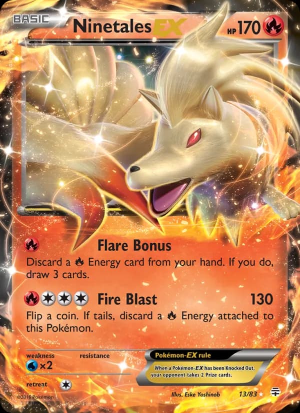 Ninetales EX — изображение карты