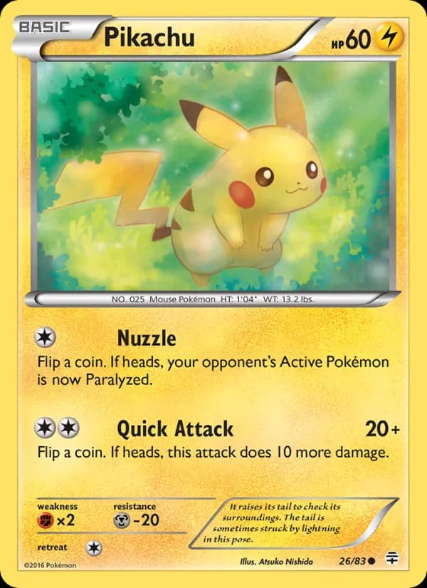 Pikachu — изображение карты