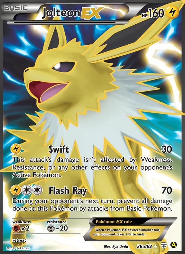 Jolteon-EX — изображение карты