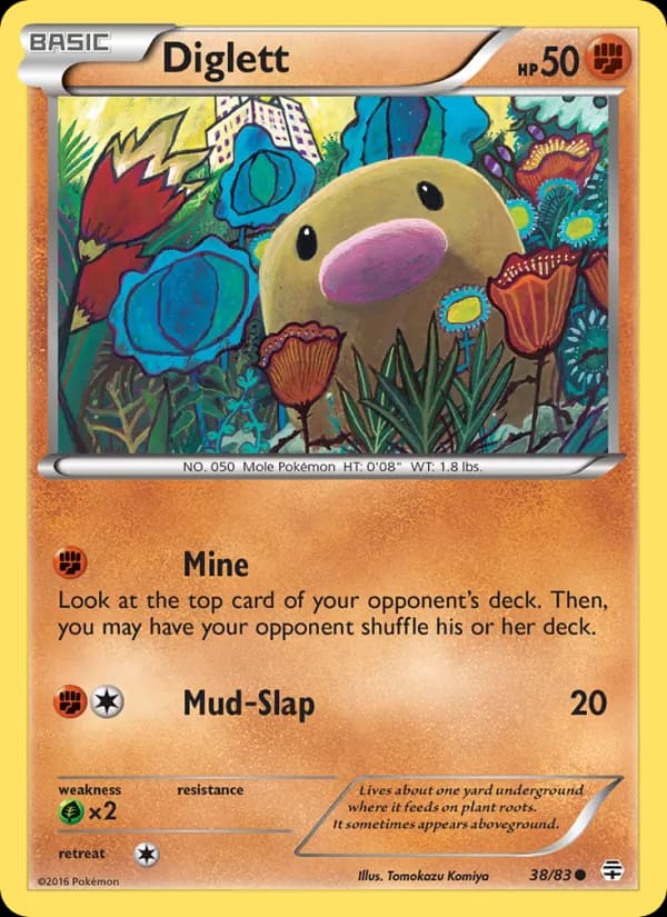 Diglett — изображение карты