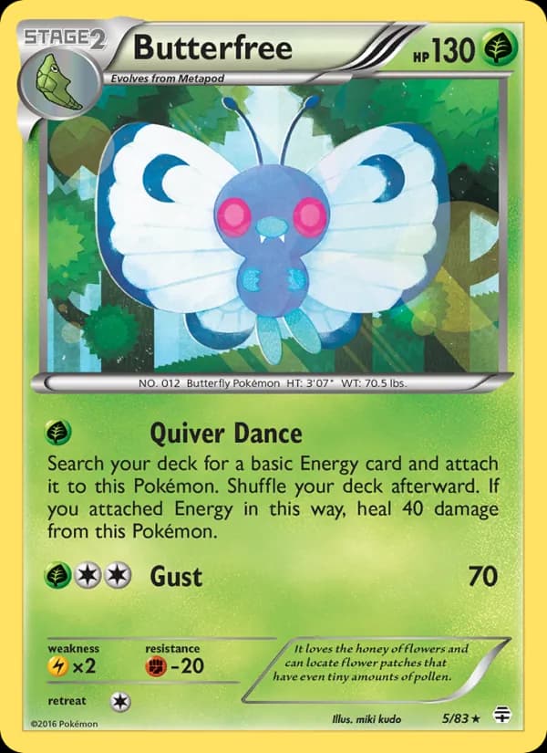 Butterfree — изображение карты