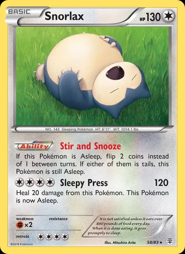 Snorlax — изображение карты