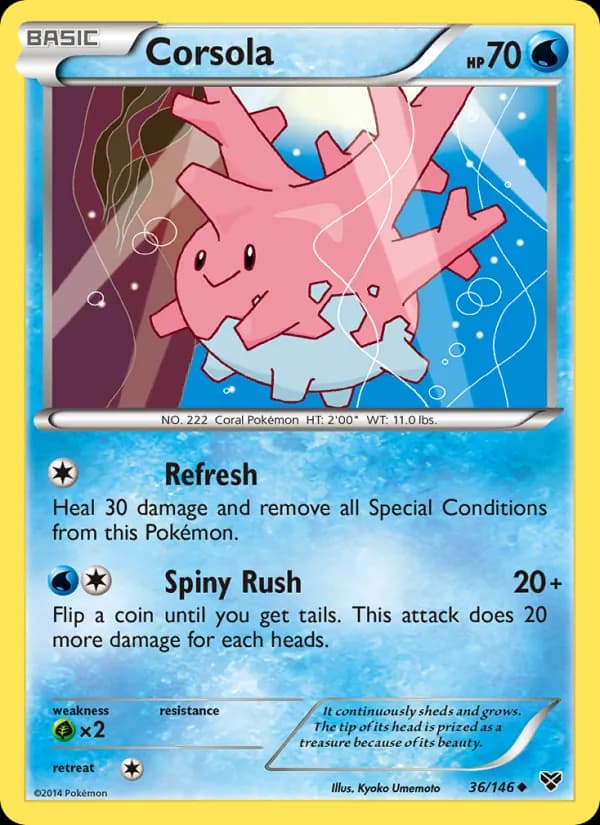 Corsola — изображение карты