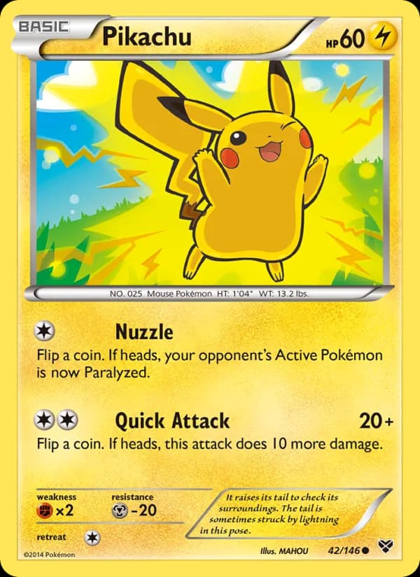 Pikachu — изображение карты