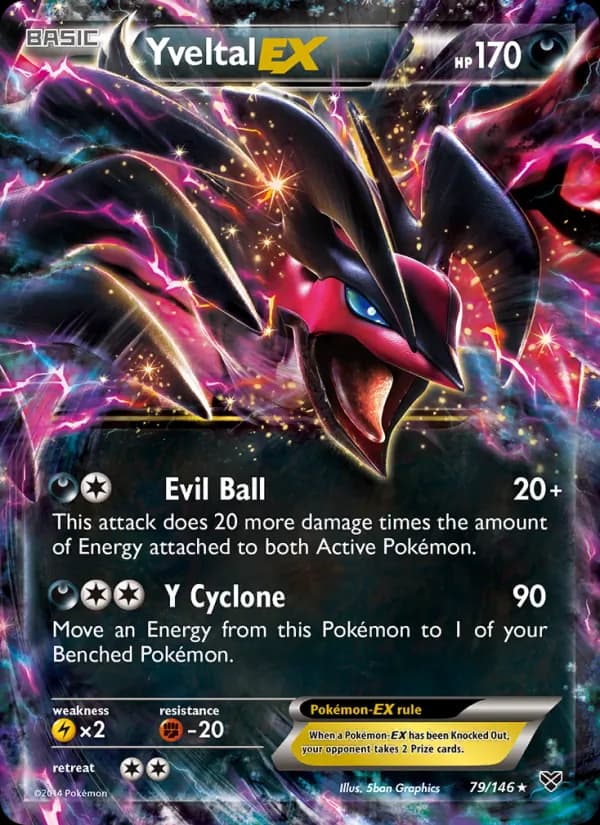 Yveltal EX — изображение карты