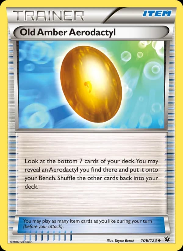 Old Amber Aerodactyl — изображение карты