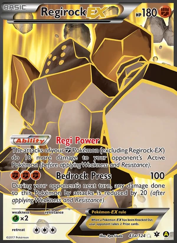 Regirock EX — изображение карты