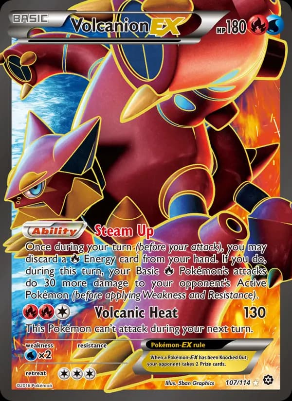 Volcanion EX — изображение карты