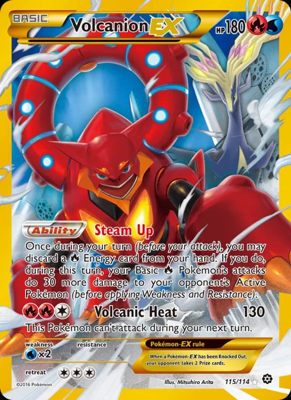 Volcanion EX — изображение карты