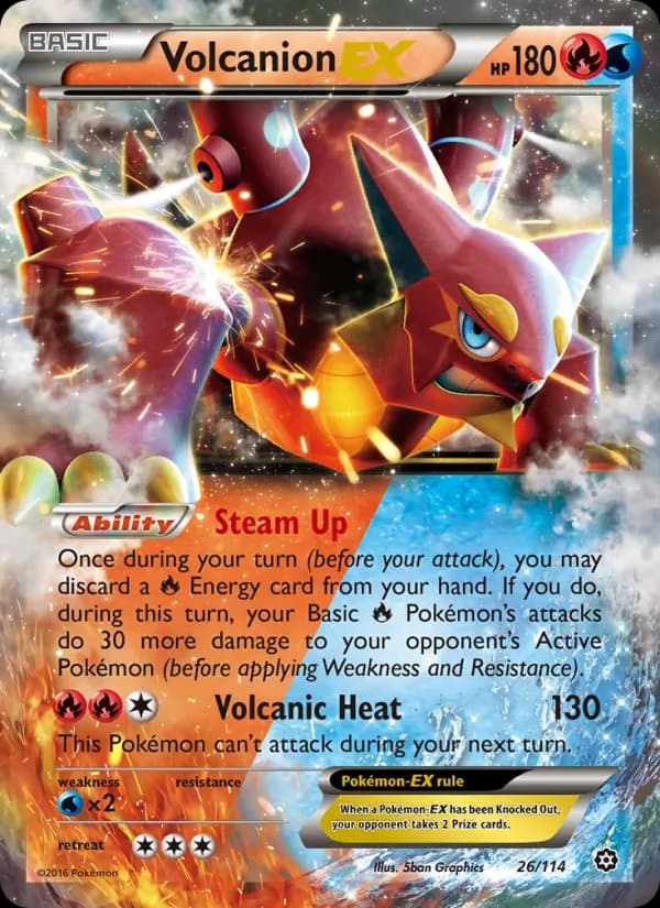 Volcanion EX — изображение карты