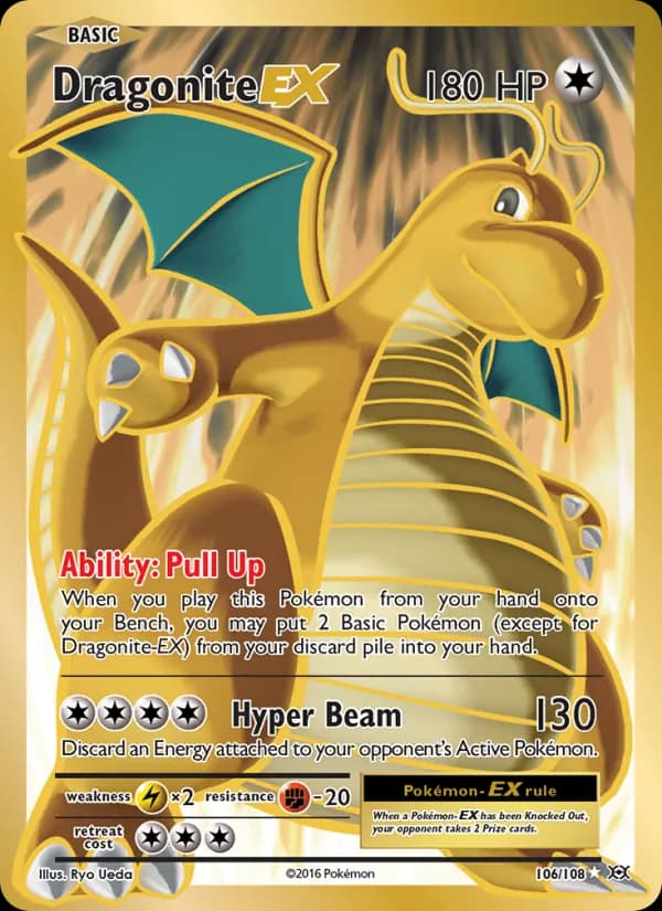Dragonite EX — изображение карты