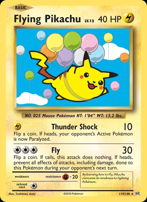Flying Pikachu — изображение карты