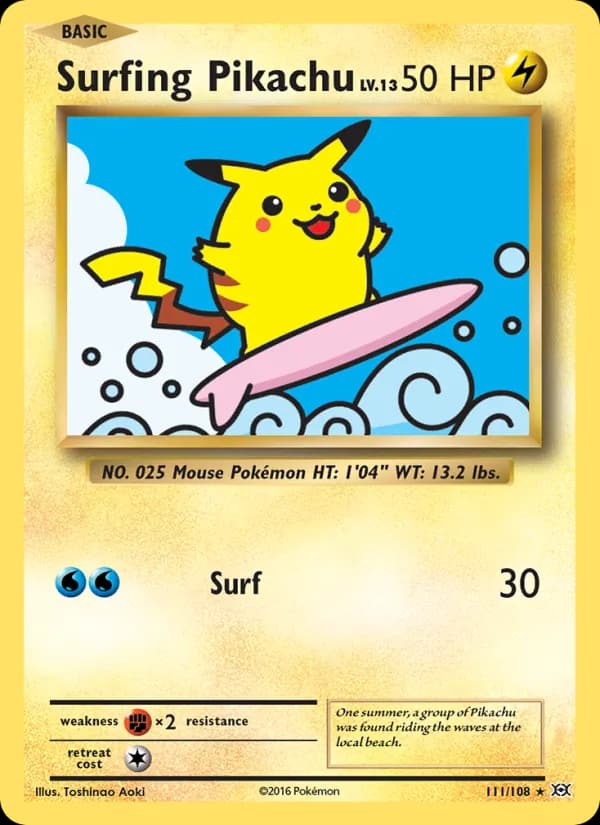 Surfing Pikachu — изображение карты