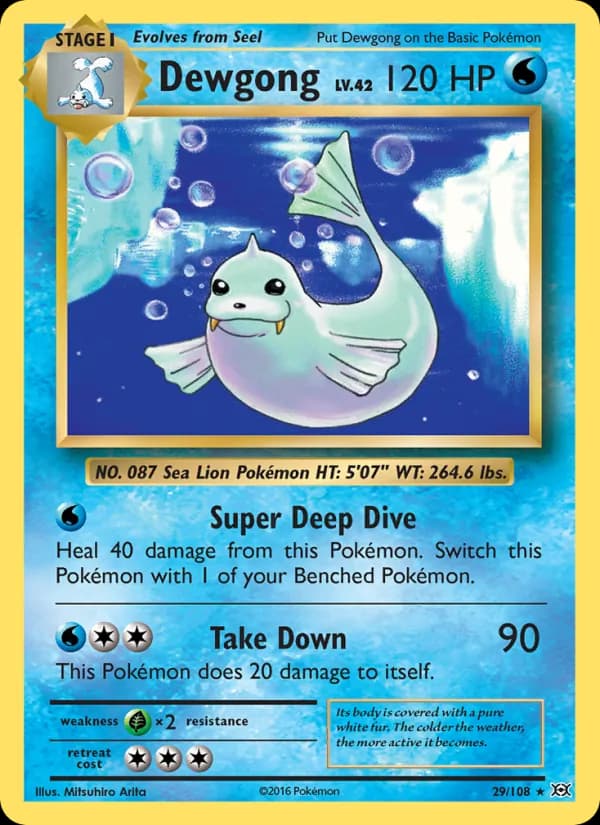 Dewgong — изображение карты