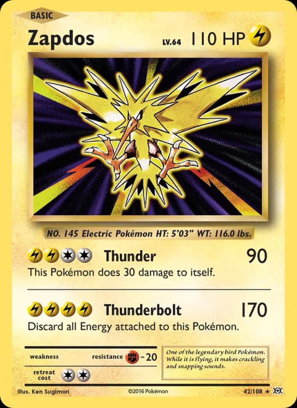 Zapdos — изображение карты