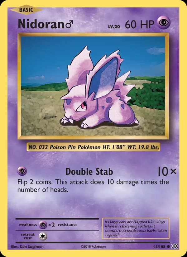 Nidoran♂ — изображение карты