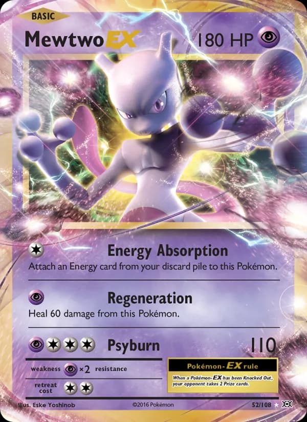Mewtwo EX — изображение карты