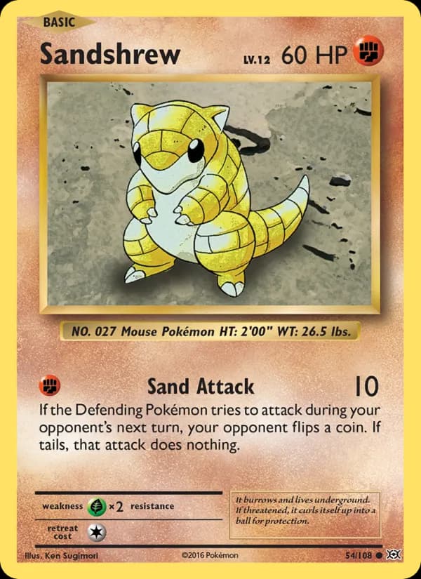 Sandshrew — изображение карты