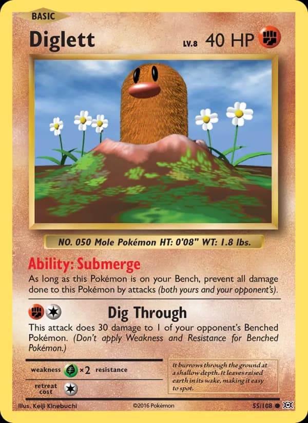 Diglett — изображение карты