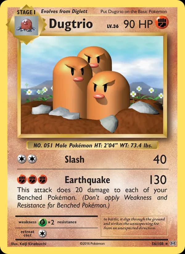 Dugtrio — изображение карты