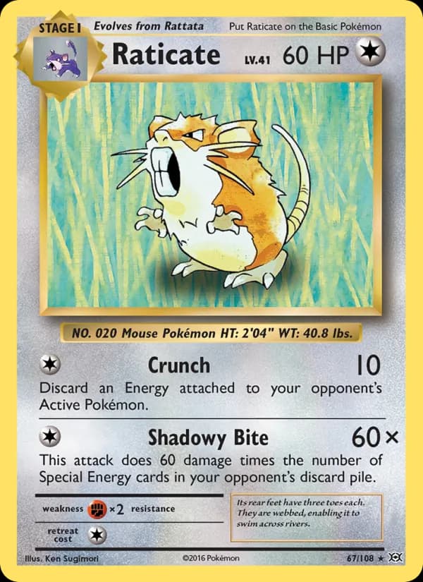 Raticate — изображение карты