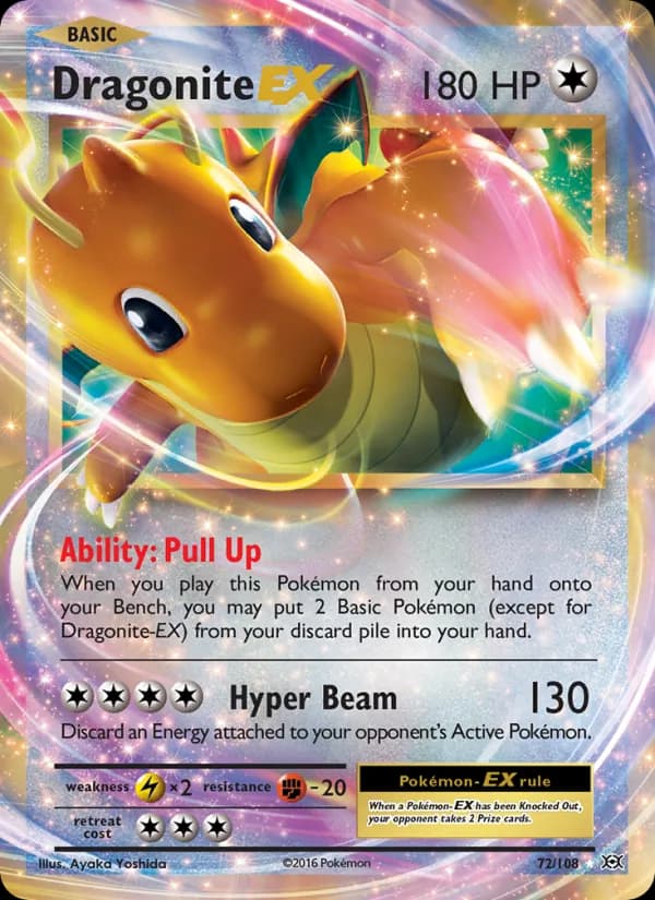 Dragonite EX — изображение карты
