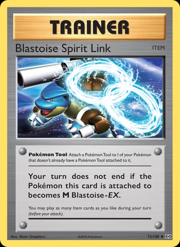 Blastoise Spirit Link — изображение карты