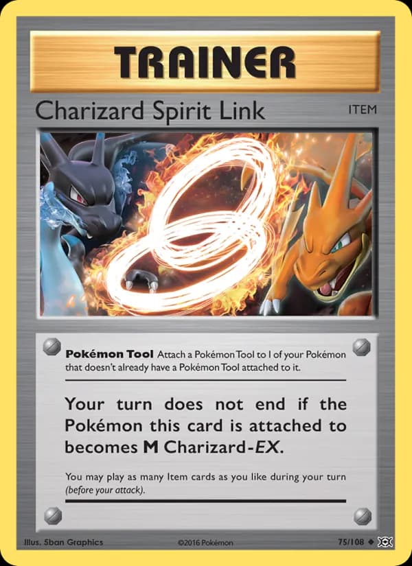 Charizard Spirit Link — изображение карты
