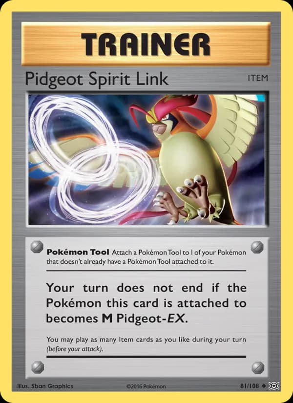 Pidgeot Spirit Link — изображение карты
